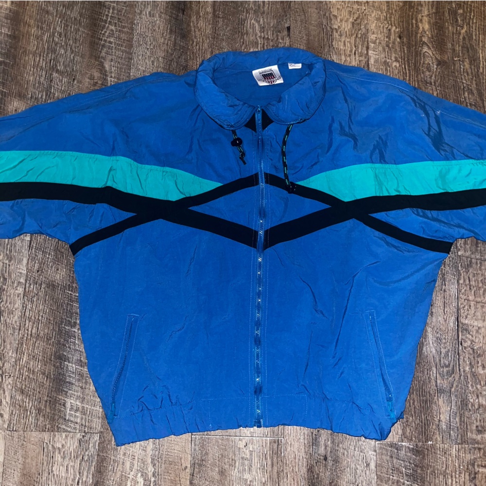 Vintage 90’s CLAYBROOKE Sport Men's Medium Full Zip Jacket Windbreaker
